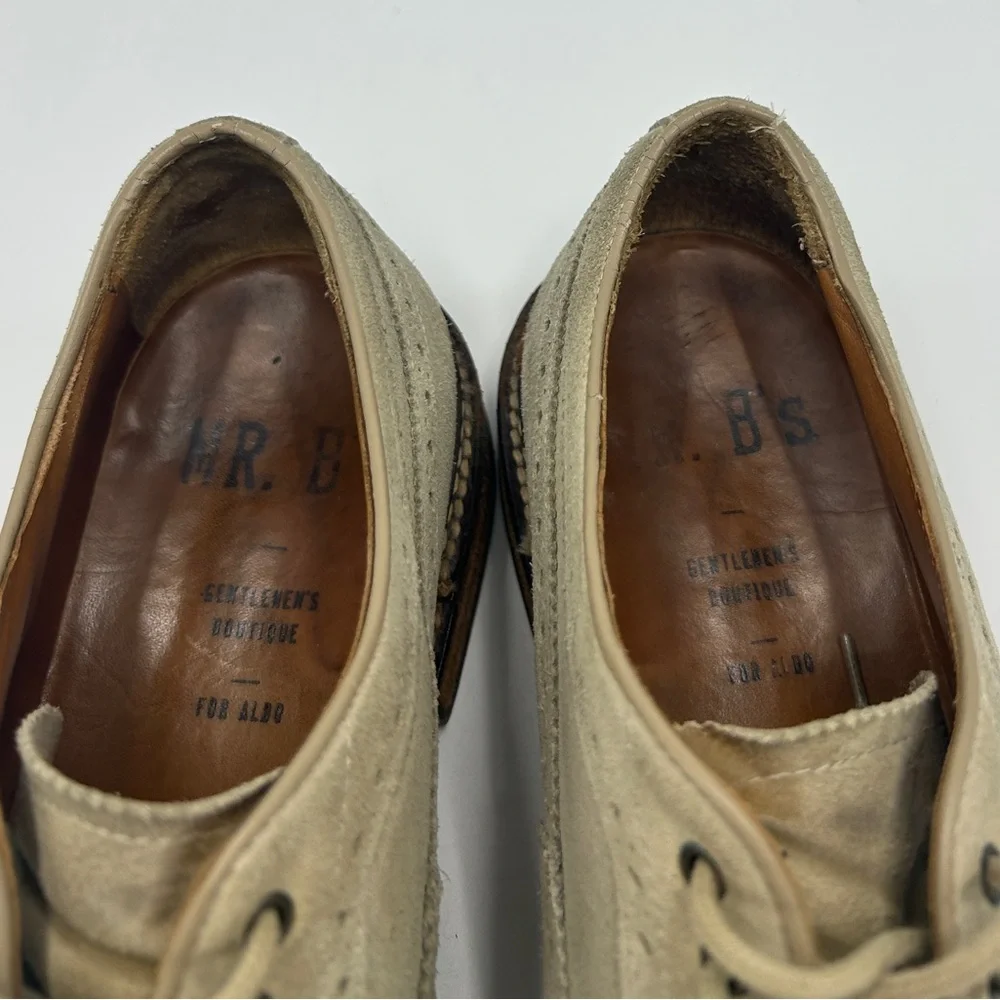 Mr B’s for ALDO, suede wingtip oxfords, US size 10, Good condition